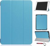 cover ipad 2017 9.7 NEWSmart Cover bleu / Fold cover Apple iPad 2017 / Fold cover iPad 2017 / Y compris le stylet Hoesjesweb Stylus Pen extensible pratique, housse Apple iPad, housse iPad