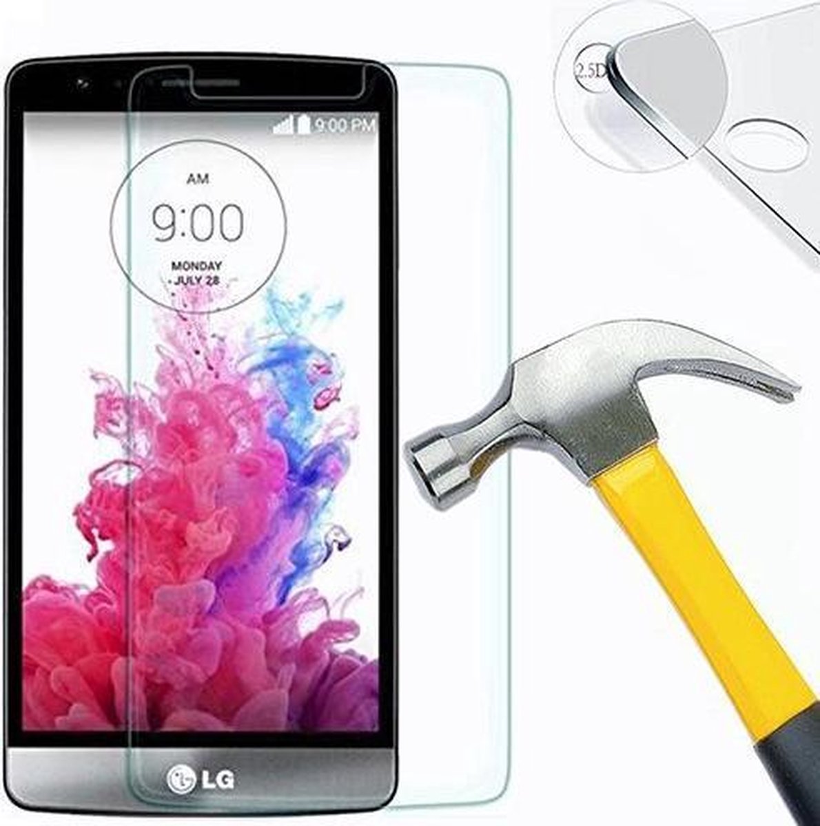 LG G4 glazen Screen protector Tempered Glass 2.5D 9H (0.3mm)