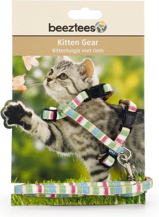 Beeztees Joy - Kittentuig - Nylon - Groen - 15-33 cm — afbeelding 2