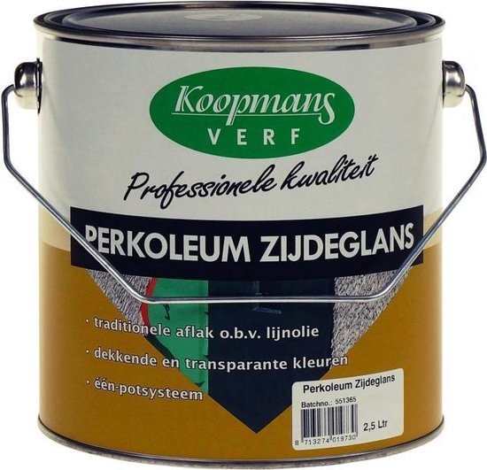 Snooze zakdoek gedragen Koopmans Perkoleum Beits Wit Dekkend Zijdeglans 2,5 liter | bol.com