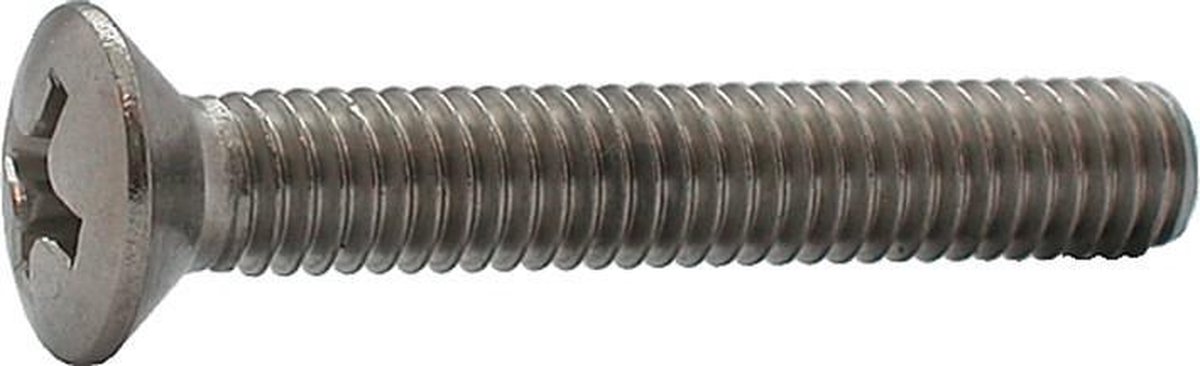 Elcee Metaalschroef lenskop phillips RVS A2 m8 x 40mm