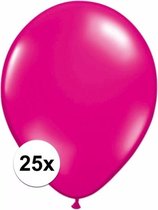 Magenta roze ballonnen 25 stuks