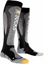 Skisokken X-Socks Carving Silver Black/Grey – Unisex Maat 35-38