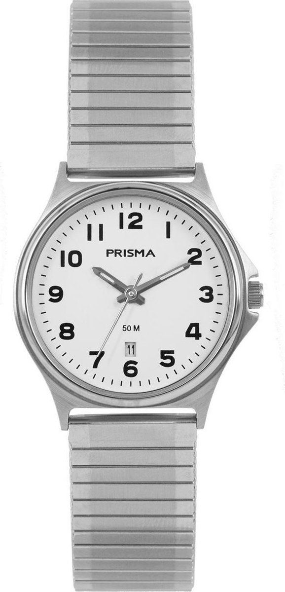 Prisma Dameshorloge P.1690.54VE Rekband Zilver