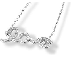Amanto Ketting Elay - 316L Staal - Love - 13x35mm - 50cm
