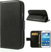 Litchi Cover wallet hoesje Samsung Galaxy Grand Neo i9060 i9060i zwart