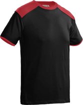 Santino Tiesto 2color T-shirt (190g/m2) - Zwart | Rood - S