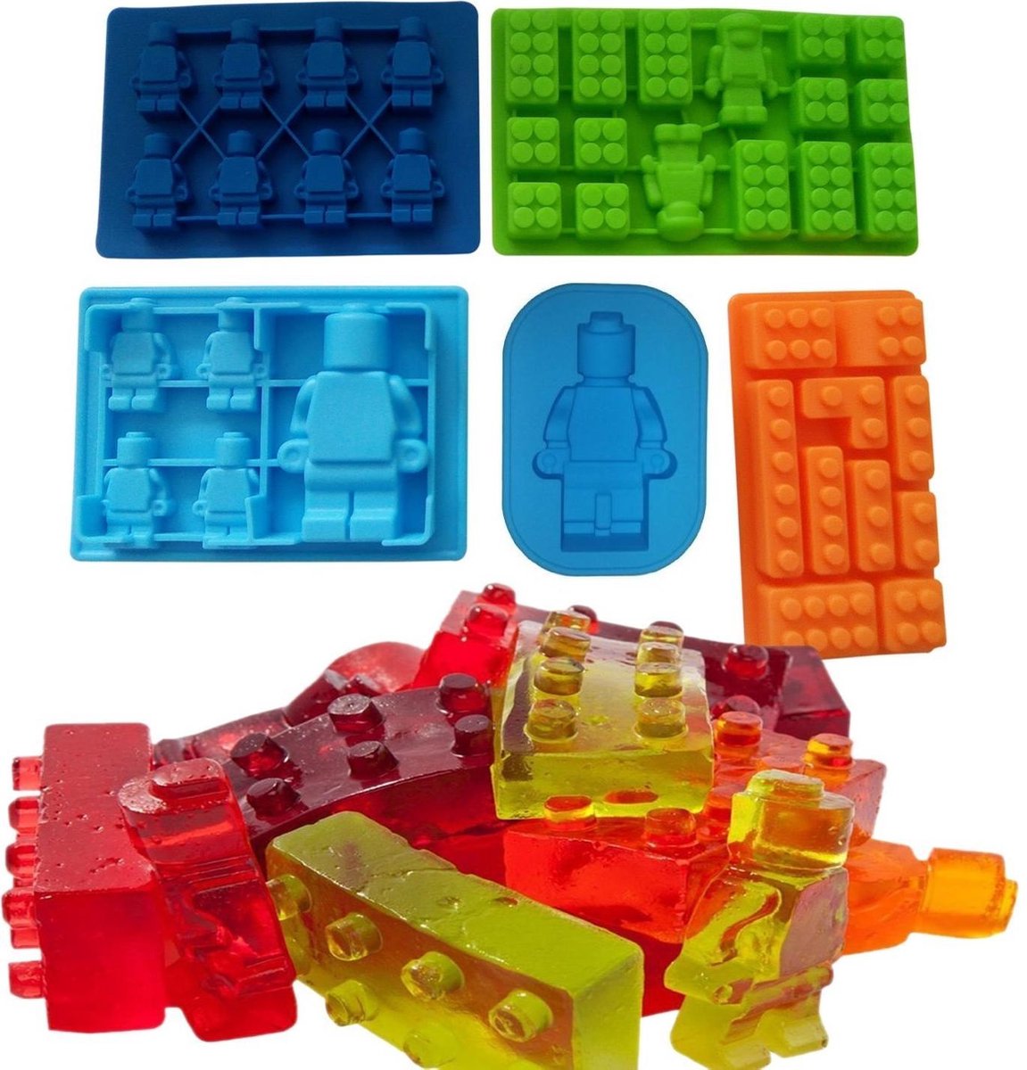 zag brand Zichzelf Chocoladevorm mal Lego | Mannetjes siliconen vorm voor ijsblokjes en  chocolade fondant... | bol.com