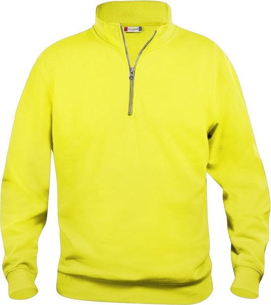 Clique Basic Half Zip 021033 - Signaal-geel - XXL