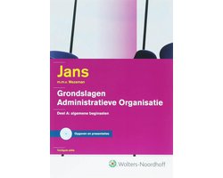 Omslag van Grondslagen administratieve organisatie: deel A Algemene beginselen