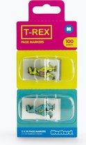 Marqueurs de page de bureau moutarde - 2x50 pièces - T-Rex