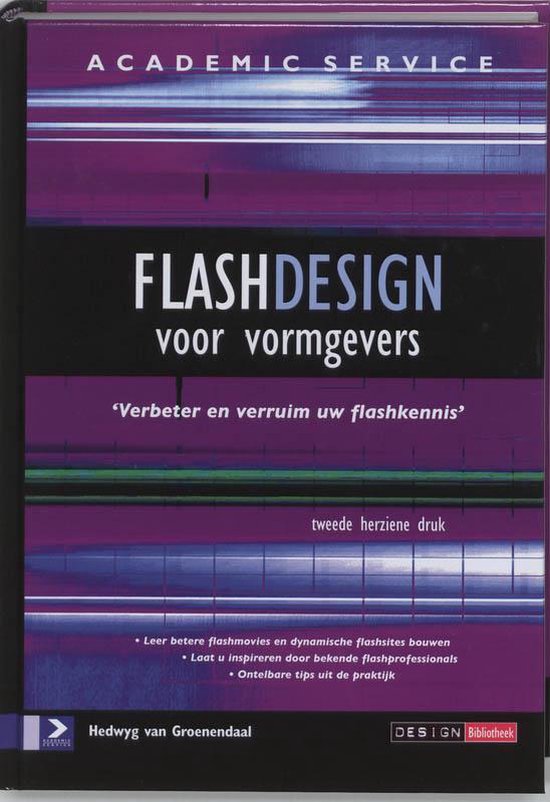 Cover van het boek 'Flashdesign voor vormgevers' van Hedwyg van Groenendaal