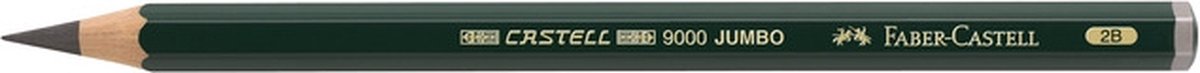 potlood Faber-Castell 9000 Jumbo 2B doos met 6 stuks