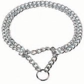 Sliphalsband - dubbel ketting - 50 cm - 2.0 mm schakeldikte