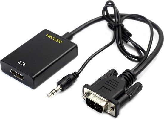 Ninzer VGA naar HDMI converter FHD, HD met Audio kabel - Ninzer