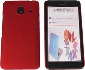 Microsoft Lumia 640 XL Hard Case Hoesje Bordeaux Rood Red