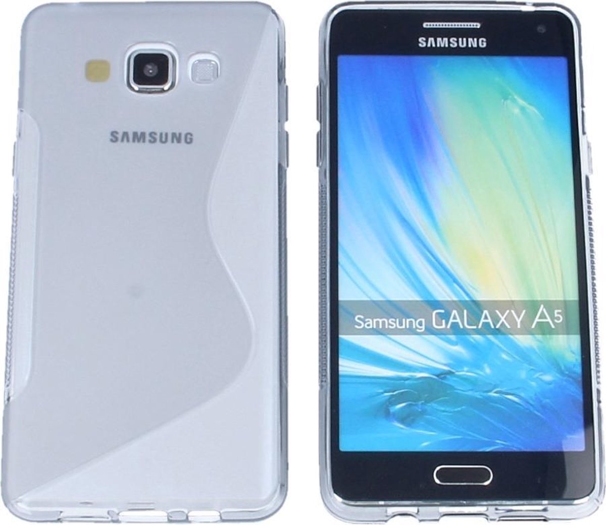 Samsung Galaxy A5 2016 (A510) S Line Gel Silicone Case Hoesje Transparant Grijs Grey