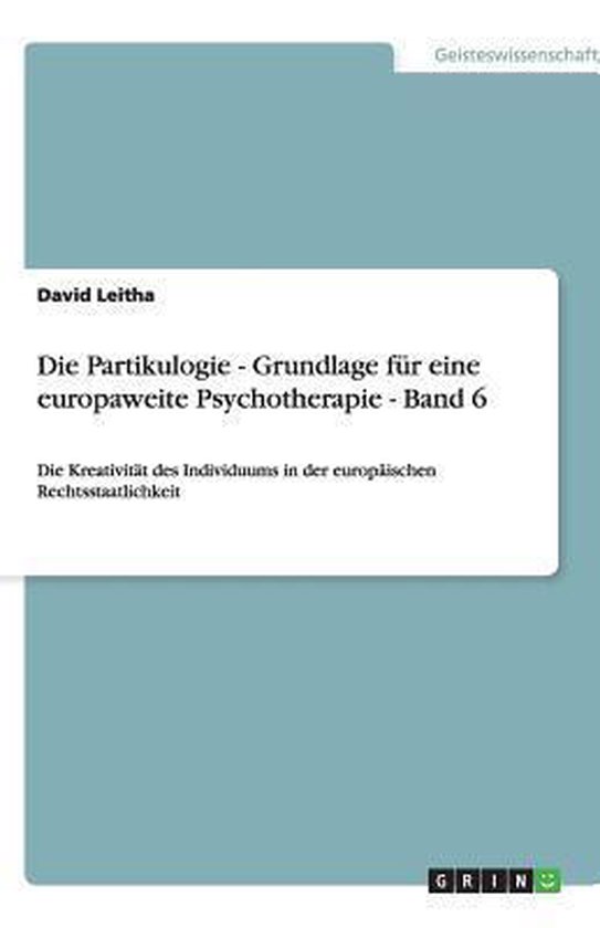 Foto: Die partikulogie grundlage f r eine europaweite psychotherapie band 6