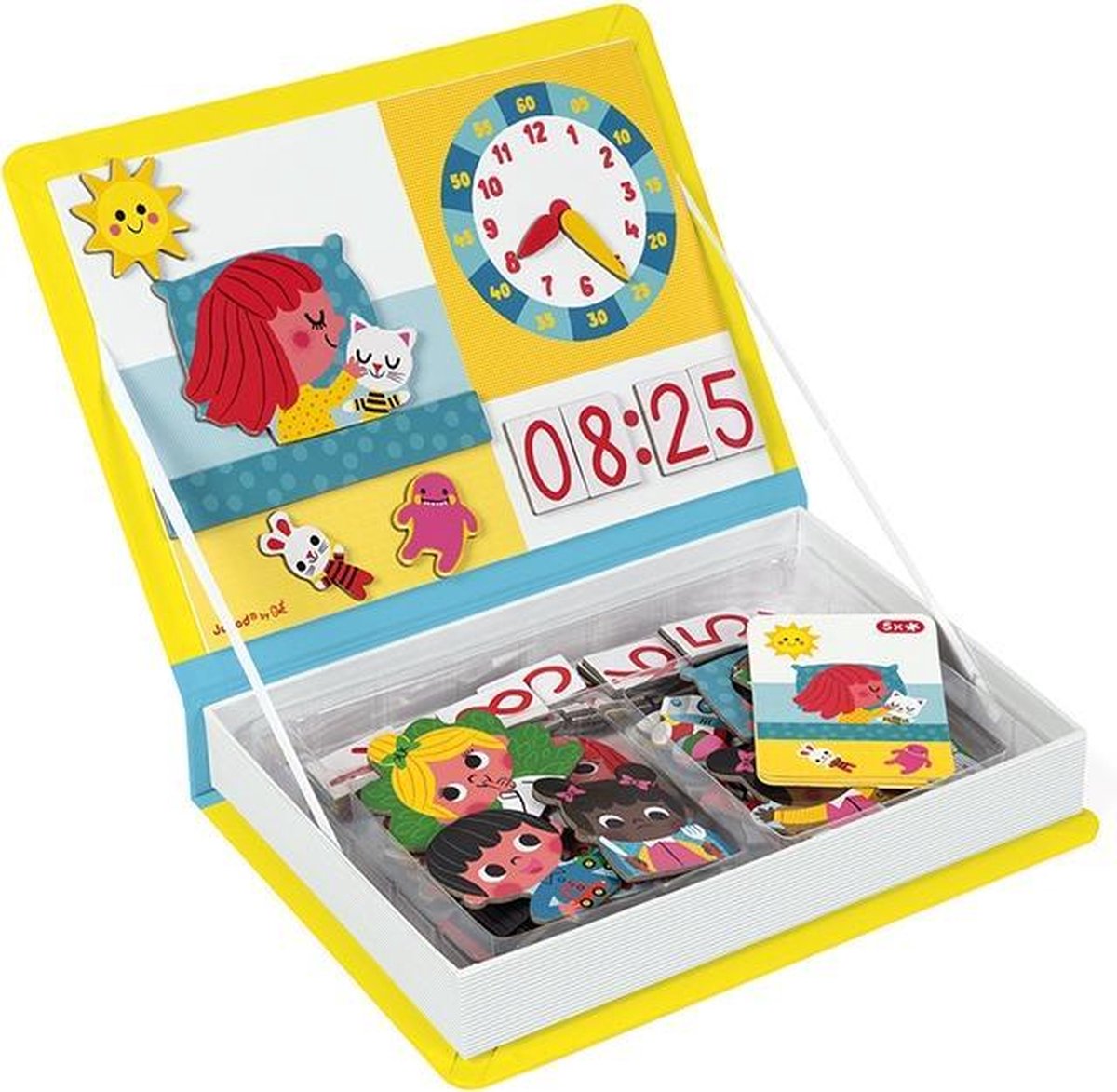 Janod - Magnetibook - Klok Kijken - Magneetboek Speelset — afbeelding 8