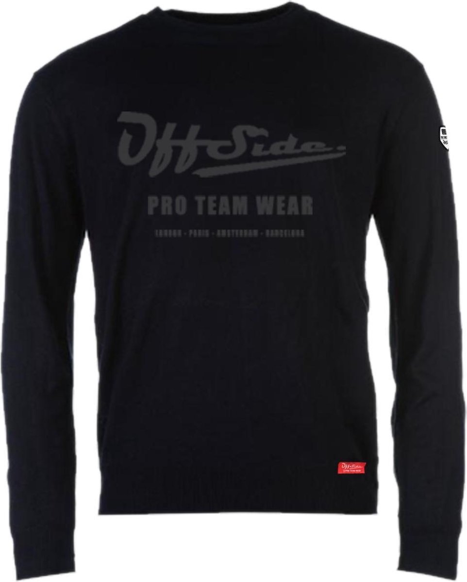Manager .. Pullover Slim Fit Black woven - Maat M - Off Side - incl. Gratis rugzak