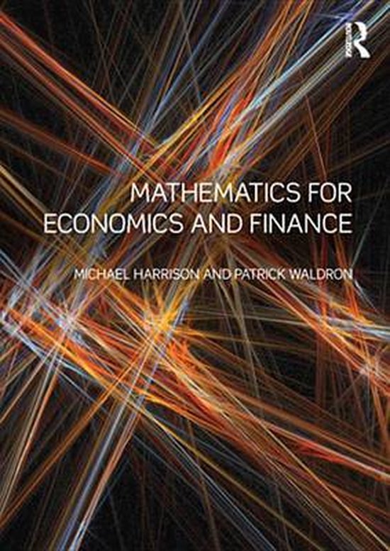 Mathematics for Economics and Finance - cover