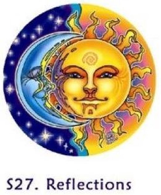 Raamsticker zon en maan