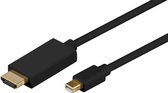 Microconnect MDPHDMI2B video kabel adapter 1.8 m DisplayPort HDMI Black