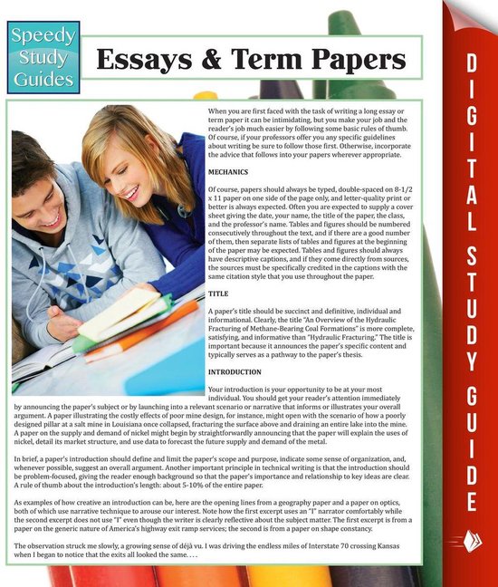 Essays & Term Papers - cover