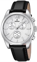 Festina F16860/3 Chronograaf - Horloge- Staal - Zilverkleurig - 42.6 mm