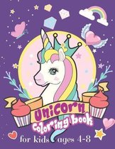 Unicorn Coloring Book for Kids Ages 4-8