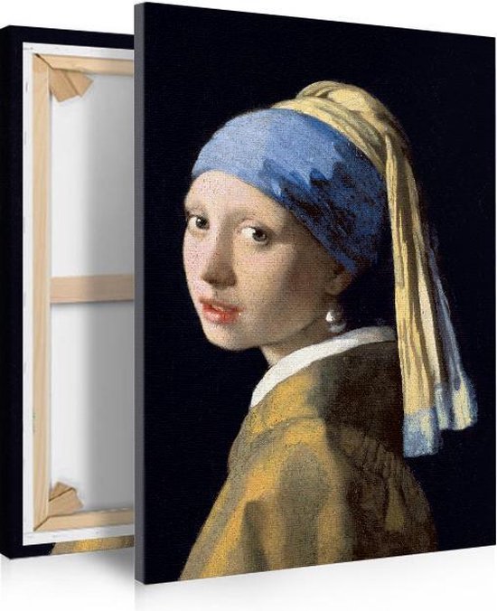 Schilderij - Meisje met de Parel op canvas - 100 x 150 cm | Johannes  vermeer | Canvas... | bol.com