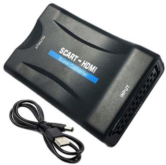 Scart naar HDMI Adapter - Full HD - 720P / 1080P - Plug & Play - Scart  Schakelaar - Zwart | bol.com