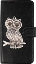 Mystiek Huawei P30 Pro bookcase uil zilver hoesje