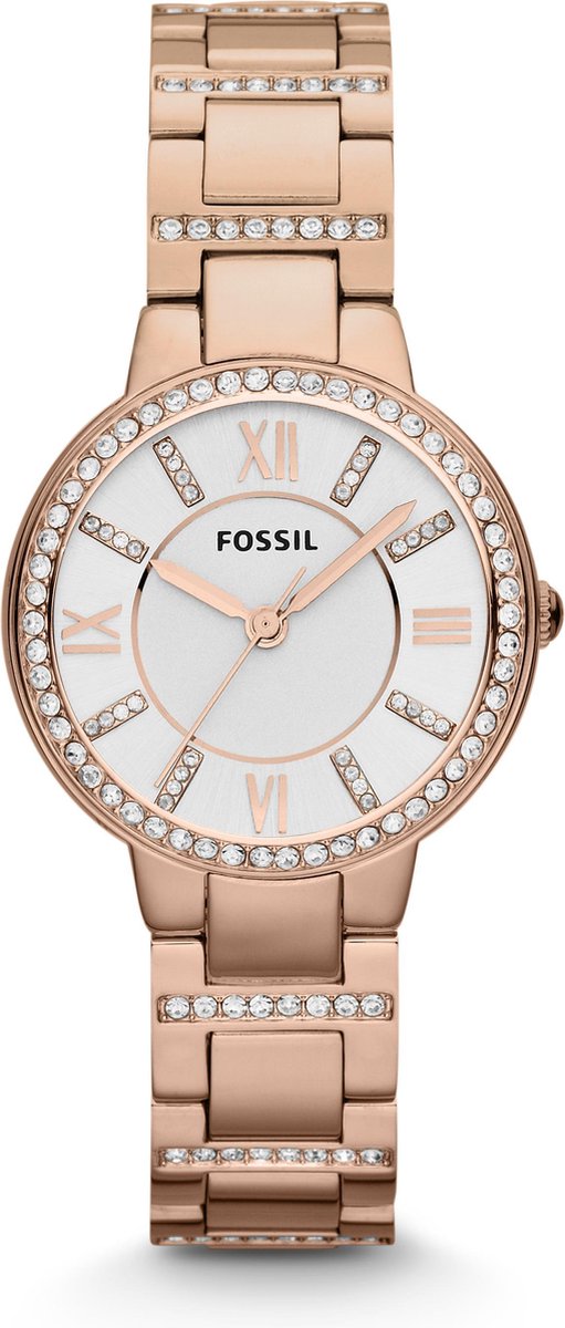 Fossil Virginia ES3284 Dameshorloge 30 mm - Rosékleurig