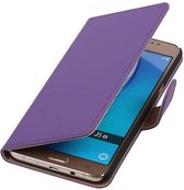 Mobieletelefoonhoesje.nl - Effen Bookstyle Hoesje voor Galaxy J5 (2016) Paars