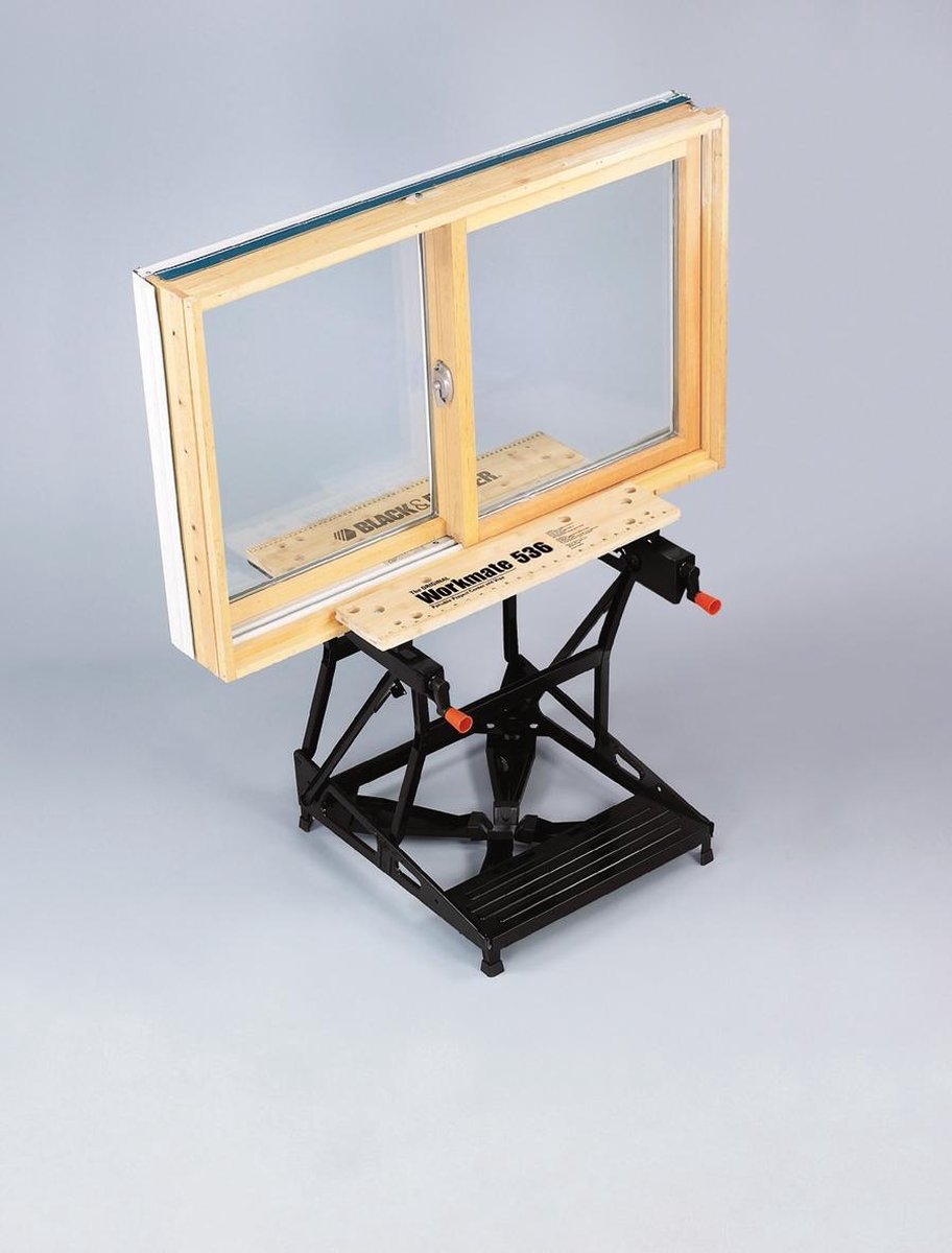 Black Decker Workmate WM1000 Wandtafel en vrijstaande werkbank in één, stalen constructie tot 250 kg belastbaar, werkblad van stevig bamboe, met één hand te bedienen, verstelbaar Black Decker Workmate WM1000 Wandtafel en vrijstaande werkbank in één, stalen constructie tot 250 kg belastbaar, werkblad van stevig bamboe, met één hand te bedienen, verstelbaar