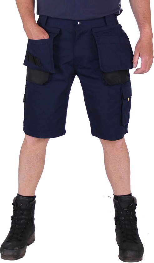 STØRVIK Job Pantalon de travail Court Homme - Taille 3XL - Bleu foncé