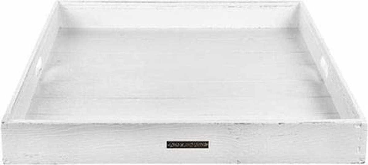 Aardrijkskunde condensor vrijwilliger Sweet Living Dienblad Whitewash - 80x80 cm | bol.com