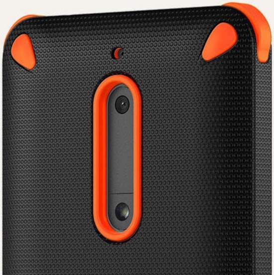 Nokia rugged impact back case - oranje - voor Nokia 6 | bol.com