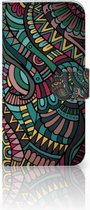 Geschikt voor Samsung Galaxy A5 2017 Bookcase Hoesje Design Aztec