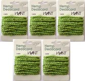 Hemp Decocord - Vivant - Groen - 15Meter x 5mm