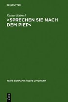 Reihe Germanistische Linguistik260- >Sprechen Sie nach dem Piep<