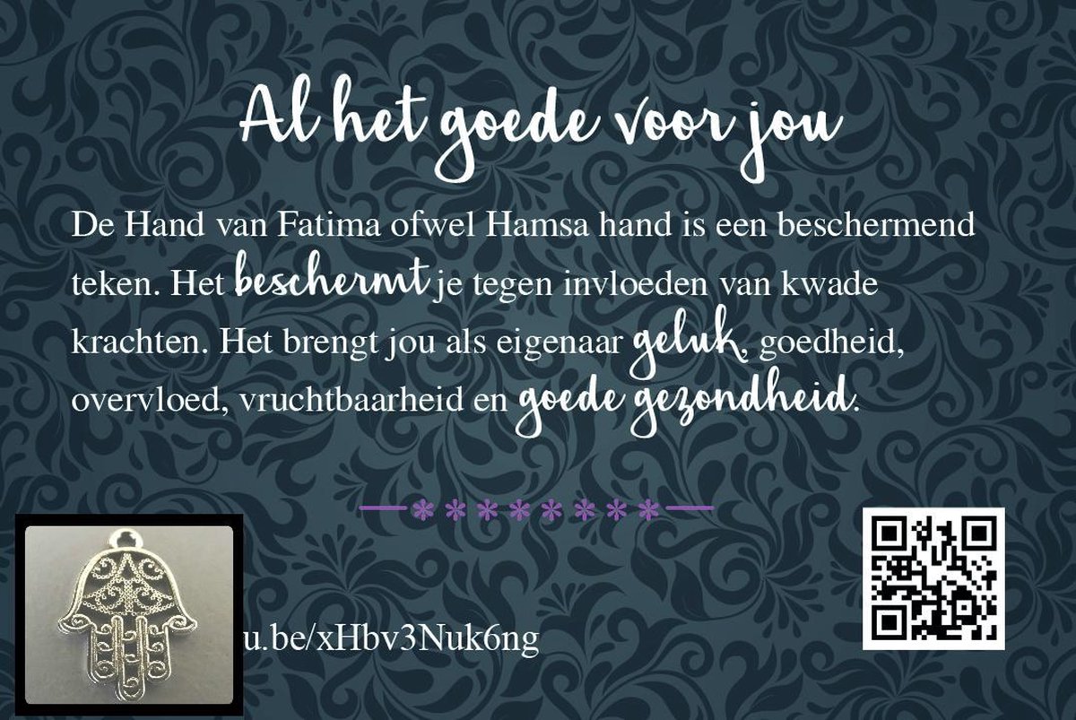 10x gift kaartje - met symbool bedeltje - filmpje uitleg symbool