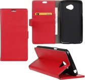 Litchi cover rood wallet case hoesje LG K5