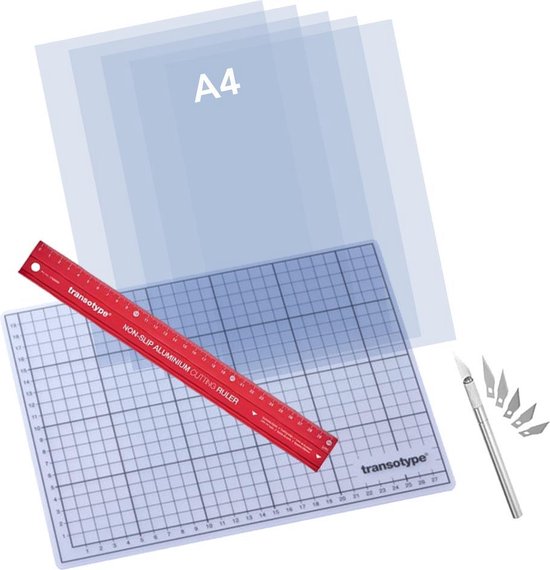 QBIX Feuilles de plastique mylar - 10 pièces Format A4 Plastique