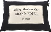 Lex & Max Grand Hotel - Hondenkussen - Rechthoek - Zwart - 100x70cm