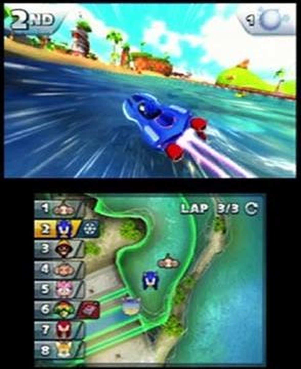Sonic All Stars Racing Transformed 3DS