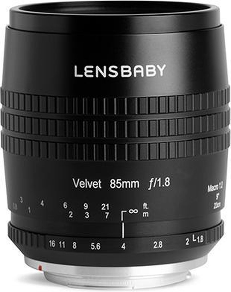 Lensbaby - Velvet 85 zwarte Sony FE black Canon RF - Creatieve en Unieke Scherpstelmogelijkheden - Objectieven - Cameralens - Macro en Portret Objectief
