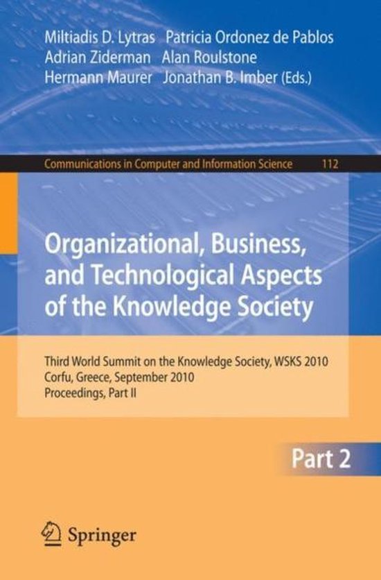 Organizational Business and Technological Aspects of the Kno ... - cover