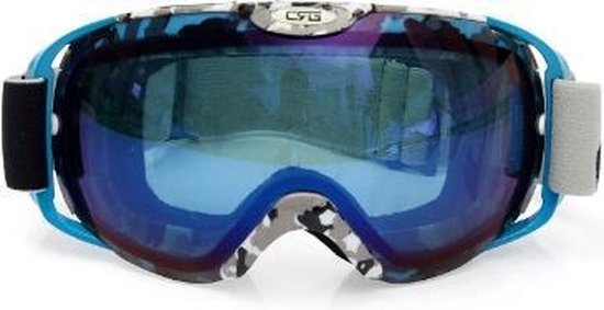 Skibril luxe lens blauw  evo frame blauw X type 9 - ☀/☁